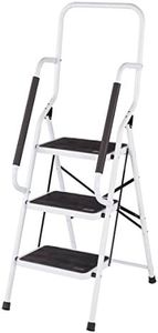 Step Ladder with Handles by LivingSURE, 3-Tier