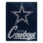 NORTHWEST NFL Dallas Cowboys Raschel Throw Blanket, 50" x 60", Signature