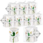 Treela 30 Pcs Wedding Bridal Shower Favors Candles Wedding Calla Candles Calla Lily Style Candle Gift Boxed with Thanks Cards Return Gifts for Wedding Party Guests Keepsakes