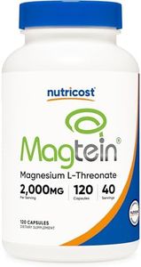 Nutricost Magnesium L-Threonate As Magtein 2000mg, 120 Capsules - Non-GMO, Gluten Free, Vegetarian Friendly