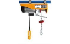 Nutronics NS-EH 500X20mtrs 1020W Copper Winding Mini Electric Hoist for Small Job Works and Domestic Use Purposes, 20Mtr Corded Length & 5.5mm Wire Rope Electric Hoist PA 500 hoist 20mtr