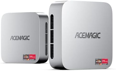 ACEMAGICIAN V1 Mini PC, Ιntel Alder Lake-N97(hasta 3,6 GHz), 16GB DDR4 256GB M.2 2280 SSD, Mini Ordenador De Sobremesa Doble Ethernet,4K UHD,para Negocios Oficina en Casa