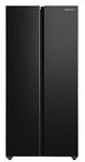 Cookology CSBS460BK 460 Litre Freestanding American Side-by-Side Fridge Freezer, Frost Free, Adjustable Temperature Control with Super Freeze Setting - In Black