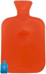 LIFE Hot Water Bottle – Large 1.8L Rubber Bottle – Comfort Warmth and Pain Relief (Red)