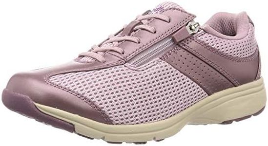 Asahi Medical Walk MS-L Women's Walking Shoes, Equipped with SHM to Prevent Knee Troubles, Lavender, 22.5 cm 4E