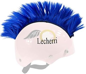 Lecherri Hawk for Helmet 1PC Helmet Accessories Helmet Mohawk Hair Decoration for Motorcycle Helmet Bicycle Helmet Ski Helmet Blue Color (Helmet Not Included)