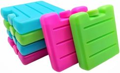 HOMEBAY® 6pk - Small 8cm Mini Freezer Blocks Ice Packs For Cool Box Lunch Box Bag Camping Picnic Travel Caravan