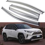 SPEEDLONG Car Window Visor Vent Shade Deflector Sun/Rain/Fog Guard Compatible with Toyota RAV4 / RAV4 Hybrid 2019 2020 2021