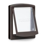 PetSafe Original 2 Way Pet Door - Manual Lock, Durable Frame, Multiple Colours - Medium, Brown
