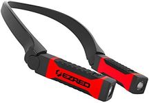 EZRED Bright NK10 ANYWEAR Neck Light for Hands-Free Lighting, Red and Black, Perfect Light for Mechanics, Camping, Hunting, DIY Projects, Reading