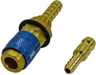 RIVERWELD Gas & Water Quick Connector Fitting Hose Connector with Blue Color for PTA DB SR WP 9 17 18 26 TIG Welding Torch 1Set