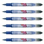 Pilot Laundry-Tec Fabric Marking Needle Point Pens Pack of 6Black