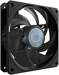 Cooler Master SickleFlow 120 Black Case & Cooling Fan - Improved Air Balance Blades, 62 CFM, 2.5 mmH2O, 8 to 27 dBA - Black