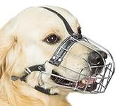 Dog Chrome Metal Muzzles Wire Baske