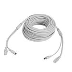 sourcingmap 10M/33ft Ethernet Cable Cat5e Network LAN/Power Extension Cord for CCTV Security Cameras