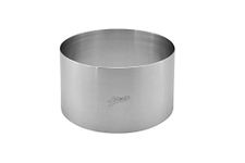 Ateco Round Cake Ring Dessert Mold, 3" High x 5.5" Diameter, Stainless Steel