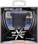 SYLVANIA - 9003 (HB2, H4) SilverStar zXe High Performance Halogen Headlight Bulb - Headlight & Fog Light, Bright White Light Output, HID Attitude, Xenon Fueled Technology (Contains 2 Bulbs)