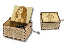 Chhavi Craft Personalized Happy Birthday Music Box with Engraved Photo & Message Wooden Box Girl/Boy/Couples Birthday Gift Music Box