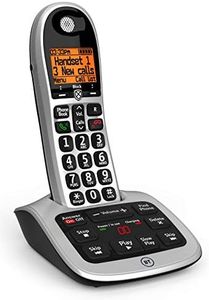 BT 4600 Cordless Landline House Phone, Home Phone, Big Buttons, Advanced Nuisance Call Blocker, Answer Machine, Single Handset Pack