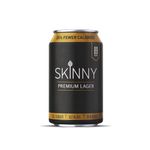 Skinny Lager, 4.0% Beer, Gluten FREE Beer, Full Flavoured Lager, Low Calorie Beer, Low Carb Beer, Vegan & Kosher Certified Lager, Premium Taste, 24x330ml Cans