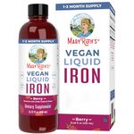 MaryRuth Organics, Liquid Iron, Vegan Liquid Iron, 450ml, Vegetarian, Gluten-Free, Soy-Free, Non-GMO