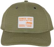 Jeep Since 1941 "There's Only One Rubber Patch Logo 6 Panel Mid Profile Trucker Hat Dad Cap, Green, One Size