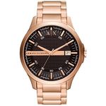 Armani Exchange Stainless Steel Analog Brown Dial Men Watch-Ax2449, Rose Gold Band