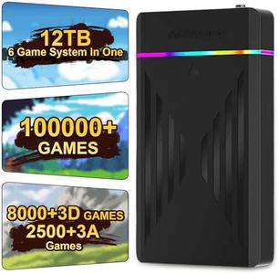 BEABRET 12TB Retro Gaming Hard Drive Preloaded with 100,000+ Games | Supports 6 Gaming Systems | Portable Hard Drive for Classic Arcade, 3D & High-End Games | Plug & Play for Windows PC 7/8/10/11
