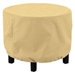 Classic Accessories 55-912-042001-EC Terrazzo Round Ottoman/Coffee Table Cover, Large