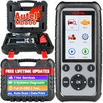 Autel MaxiDiag MD806 OBD2 Scanner, ABS SRS Engine Transmission Four Systems Diagnostic Scan Tool with Oil Reset D-P.F, EPB SAS BMS for Specific Vehicles Up to 2015, Up of MD805 MD802, Free Update