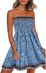 CHICGAL Summer Strapless Dresses fo