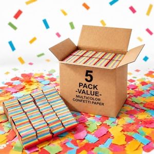 BriSunshine 2.2 lb Multicolor Confetti Paper (Pack of 5)