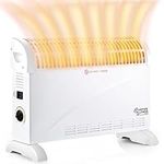 DONYER POWER Convector Radiator Heater with Adjustable Thermostat Free Standing in White 2000W