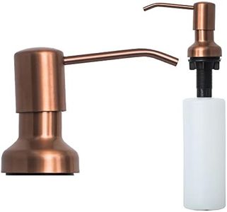 S STRICTLY KITCHEN + BATH Stainless Steel Dish Soap Dispenser, Refillable Kitchen Sink Soap Dispenser, Copper Finish, Multipurpose Use
