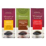 Teeccino Herbal Coffee Variety Pack - Hazelnut, French Roast and Vanilla Nut - Ground Herbal Coffee That’s Prebiotic, Caffeine-Free & Acid Free, Medium Roast, 300g Bags (Pack of 3)