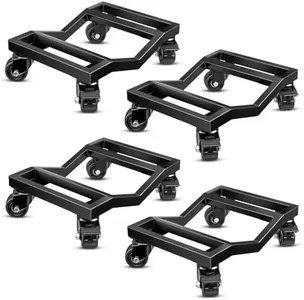 KEDSUM Car Dolly Set of 4, 6000 LBS Car Wheel Dolly, Heavy Duty Vehicle Dolly, Double V-Shaped Design Used for Moving Cars, Sports Car, SUV, Motorcycles