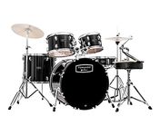 Mapex: Torando 5-piece Fusion Drum Kit - Black. Drums