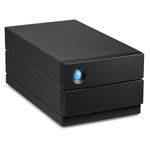 LaCie 2big RAID, 36TB, External Hard Drive Desktop, USB-C, 7.200 RPM, Enterprise Class Drives, for Mac and PC Desktop (STHJ36000800)