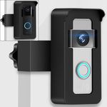 AutoSonic Anti-Theft Doorbell Mount Compatible with Ring/Blink Video Doorbell and More | Smart Home Security Mounting Bracket | No-Drill Design | Black