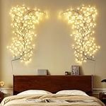Willow Vine Lights, 160 LED Vines for Home Decor with Remote, Christmas Decorations Indoor Walls Decor Artificial Plants, 8.2FT 20 Branches Lighted Vine Lights for Walls Bedroom Living Room (1 Pack)