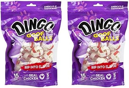 Dingo Goof Balls Treat Small 30 Count (2 Pack of 15 Count), 4.2 OZ