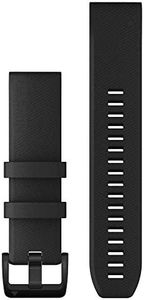 Garmin QuickFit 22 Watch Band - Black with Black Stainless Steel Hardware