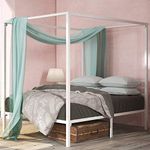 King Metal Canopy Bed