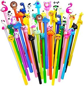 40 Pezzi Penne gel Animale del Fumetto,0,5 mm Penne a Sfera a Sfera con Inchiostro Gel per la Scuola e l'ufficio, Regalo di Cancelleria