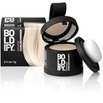 BOLDIFY Hairline Powder (Light Blonde) Instantly Conceals Hair Loss Stain-Proof 48 Hour Formula Hair Topper & Beard | Root Touch Up for Receding Hairlines, Hair Powder Spray for Thinning, Bald Spots & Gray Root Line - 4g