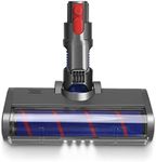 FUNTECK Soft Roller Cleaner Head Compatible with Dyson V7 V8 V10 V11 Models, Good for Hard Floors, LED Light