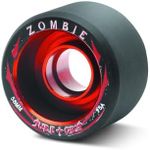 Sure-Grip Zombie Roller Skate Wheels | 95a Hardness Low 59mm | Made with Anodized Aluminum Core | Attractive & Stylish Made in USA(Set of 4)