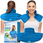 Neck and Shoulder Wrap - Instant Relief for Tension and Stress, Migraines, Headaches, Aches, Spasms, Arthritis, Stiffness, and Tightness - Deep, Penetrating Muscle Relaxation with Herbal Aromatherapy