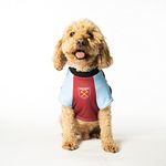 Dogsy Official Personalised West Ham Dog Shirt | Football Shirts for Dogs | West Ham Gifts | West Ham Football Shirt For Your Dog | Licensed West Ham Merchandise (Medium)