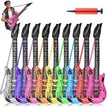 Inflatable Guitar with Strap, 9 Col